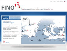 Tablet Screenshot of fino-offshore.de